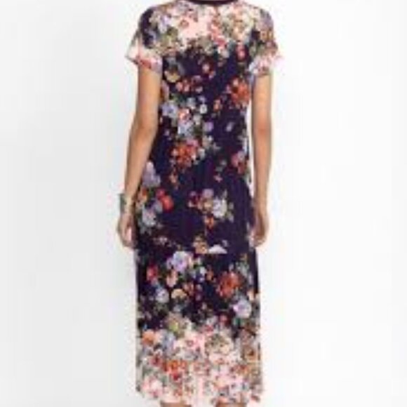 NWT Johnny Was PLUS Elsa Tiered Henley Knit Dress - 1X - Picture 5 of 6